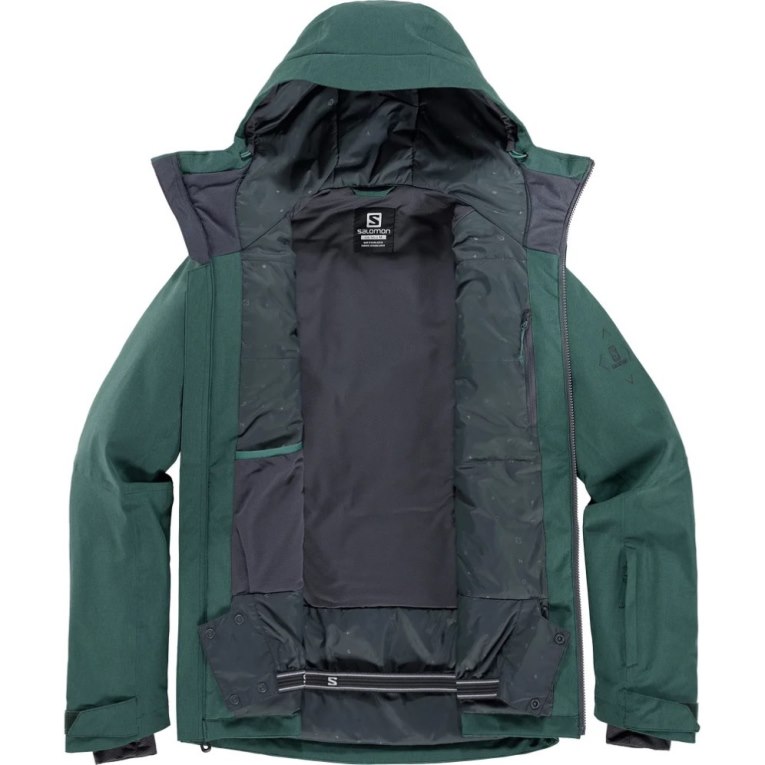 Salomon Untracked Insulated Men's Ski Jackets Green | CA 70Y63